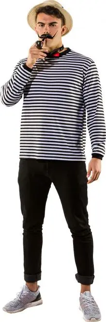 Matrosen Ringelpulli schwarz/weiss
