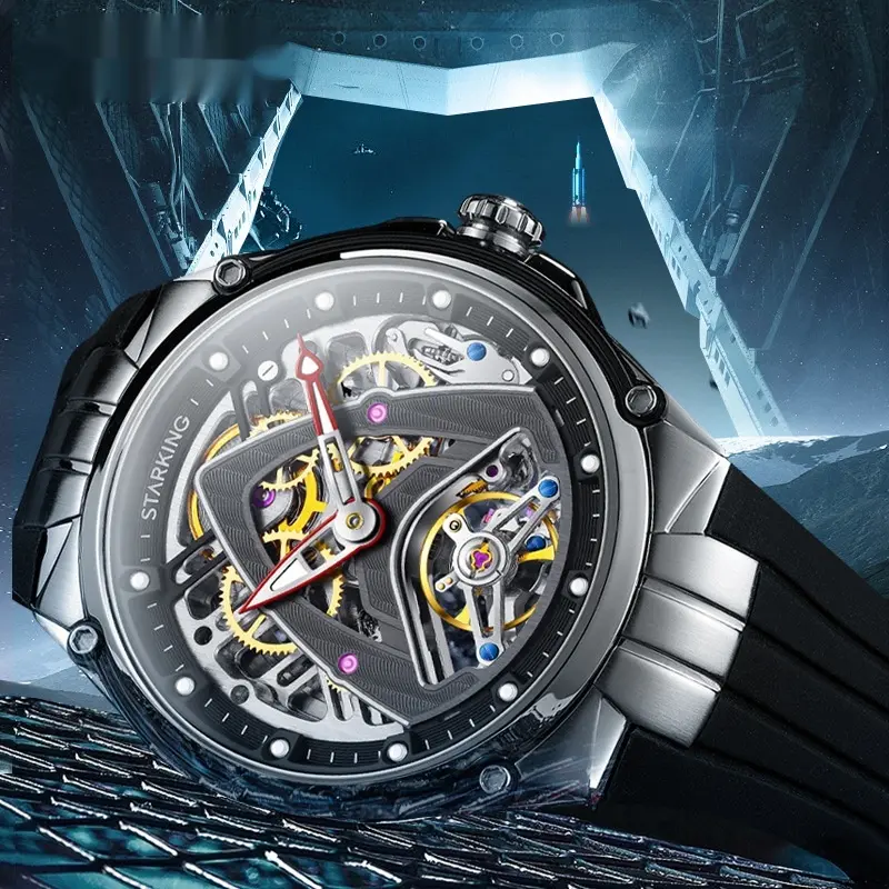 Mechanische Armbanduhr Edelstahl