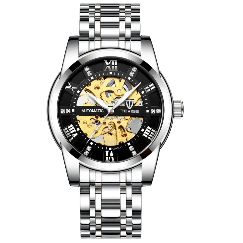 Mechanische Armbanduhr mit Skelett-Design