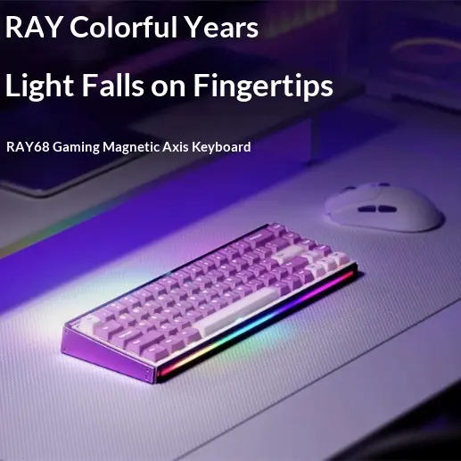 Mechanische Gaming-Tastatur mit 3 Modi & Magnetachsen