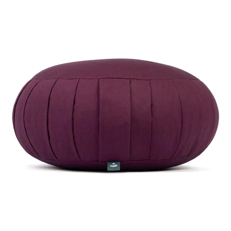 Meditationskissen ZAFU ECO  Dinkel aubergine