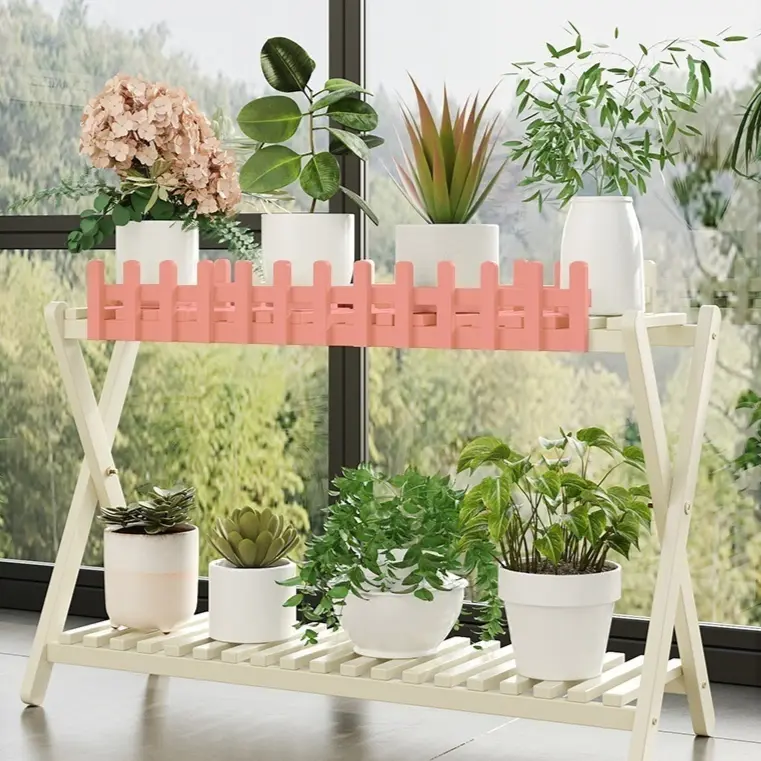Mehrstöckiger Bambus-Blumenständer