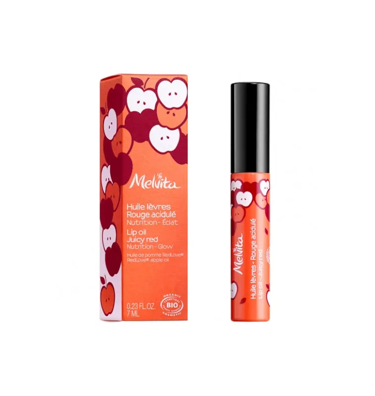 Melvita Huile lèvres Rouge acidulé bio 7 ml