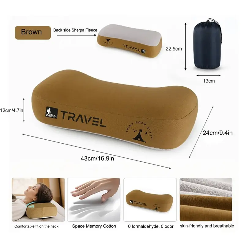 Memory-Foam Nackenkissen · Reise-Kissen