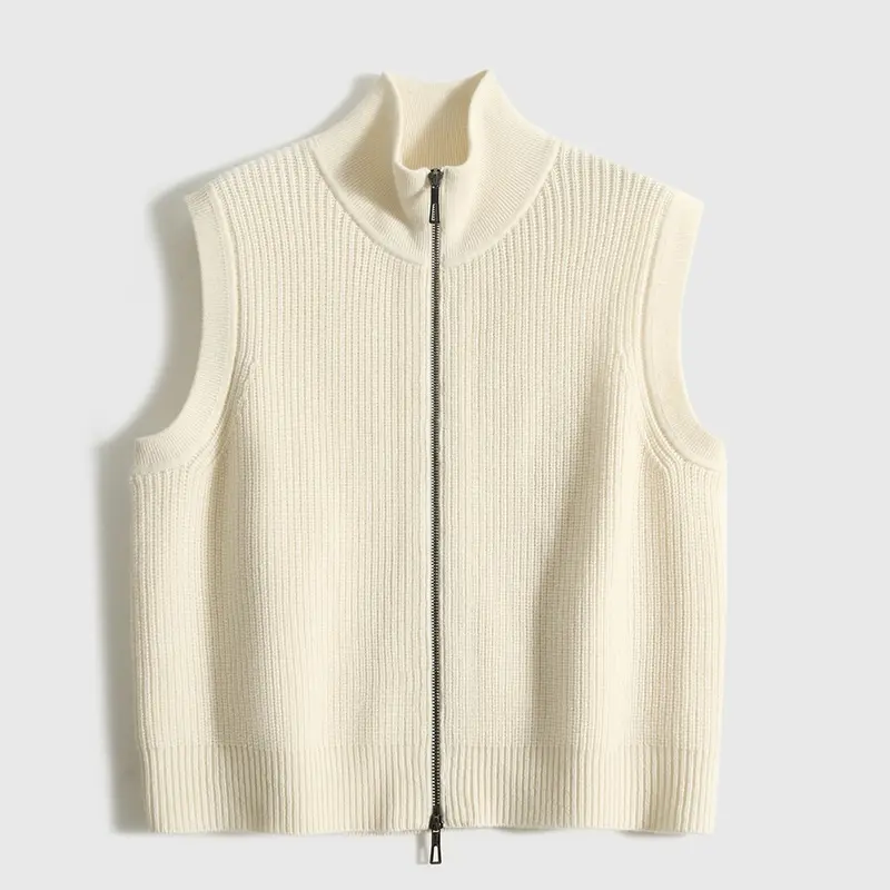 Merino Woll-Cardigan Weste
