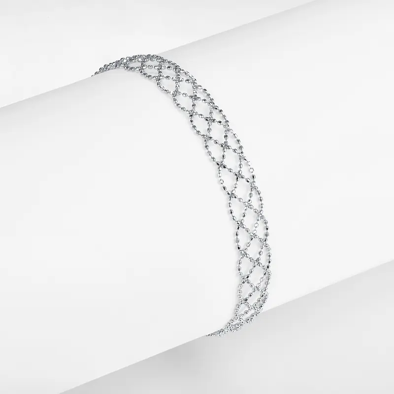 Mesh-Armband «Maille» · S925 Silber, federleicht