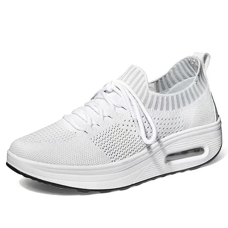 Mesh-Low-Top mit Luftkissen und dicker Sohle für Damen