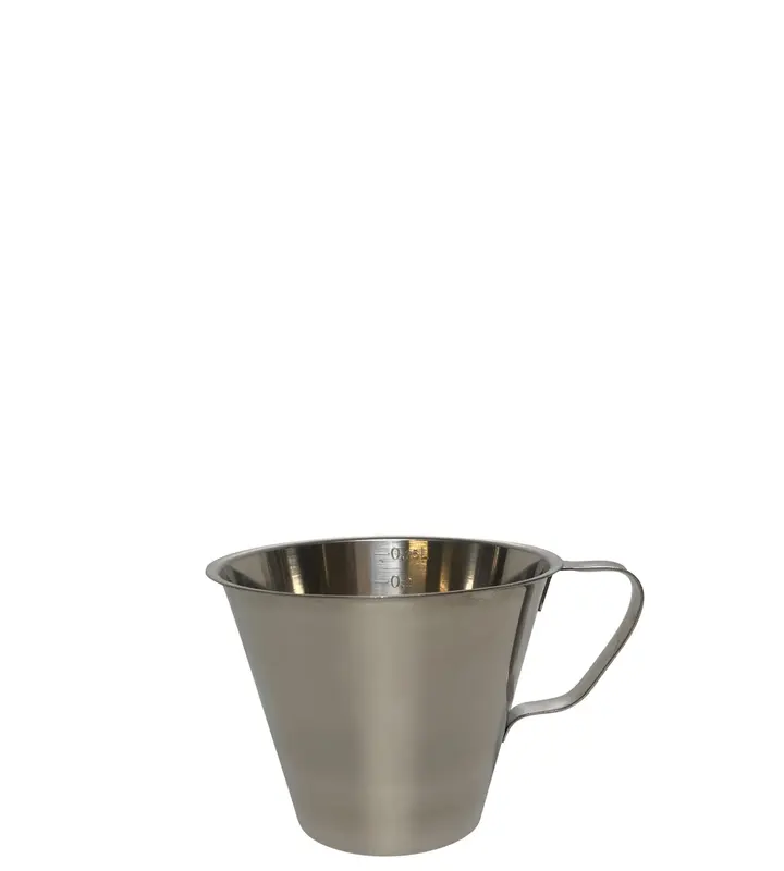 Messbecher 0.25lt Griff geschlossen D10cm H7cm lt/cup