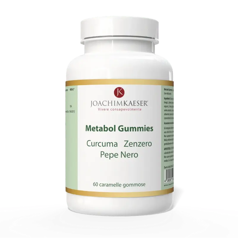 Metabol Gummies - Con curcuma, zenzero e pepe nero