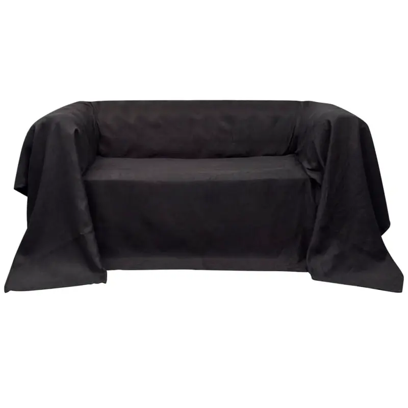 Micro-Suede Sofaüberwurf, Anthrazit