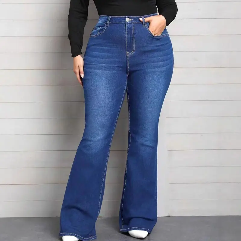 Mid-Rise Flared Jeans