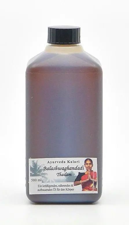 Midgard Kalari - Ayurveda Massageöl Balashwagandhadi Thailam (Körper-Öl) – Kraft, Geschmeidigkeit, Ruhe