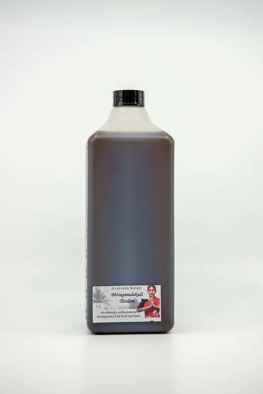 Midgard Kalari - Ayurvedisches Kopf- und Haaröl Bhringamalakadi (Bhringaraj) Thailam 1L