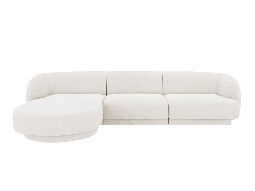 Miley Boucle Ecksofa links 4 Sitzer