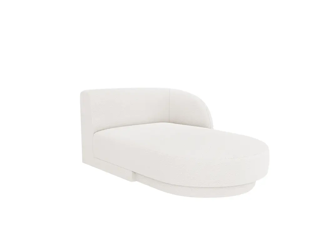 Miley Boucle Sofa Chaise Lounge rechts 2 Sitzer