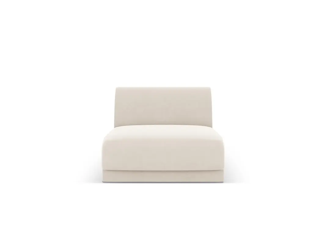 Miley Velour Modul Armless 1 Sitzer