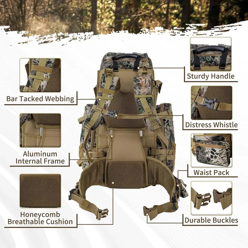 Militär-Stil Wanderrucksack, gross