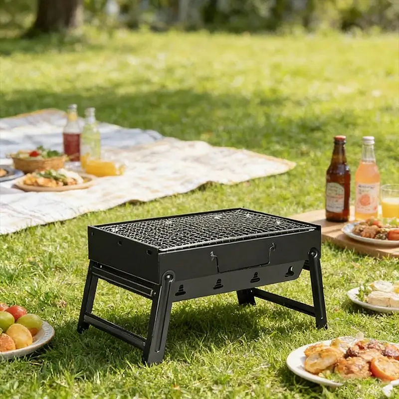 Mini-Grill tragbar · Faltbar Holzkohle
