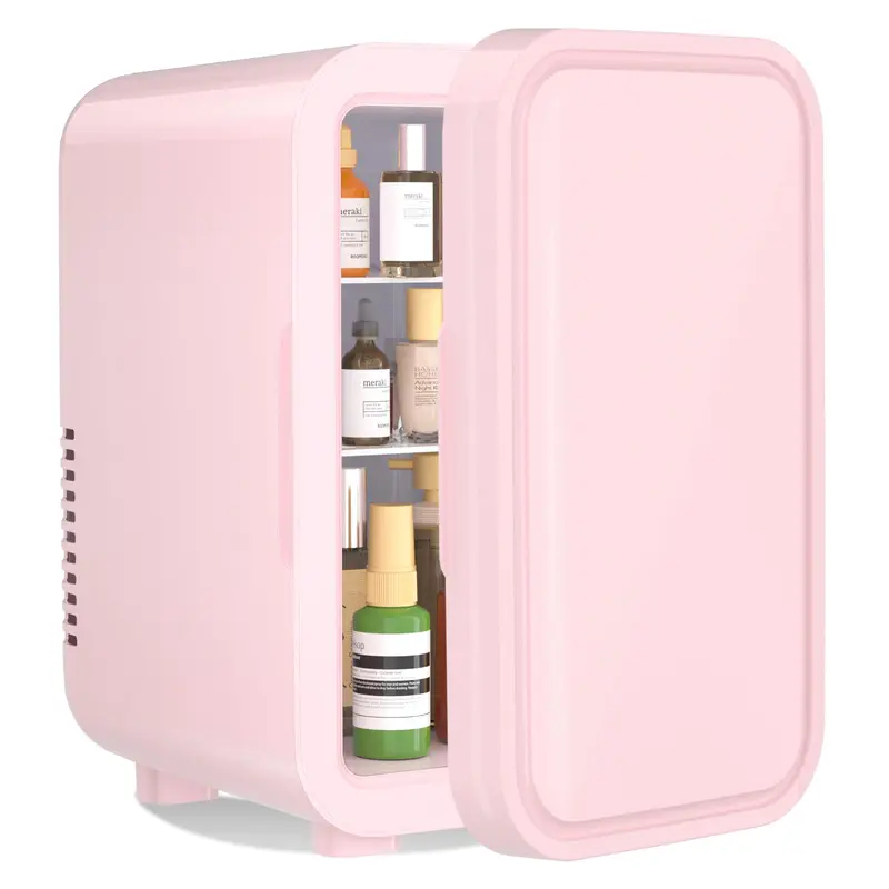 Mini-Kühlschrank 6L für Hautpflege & Getränke, Rosa