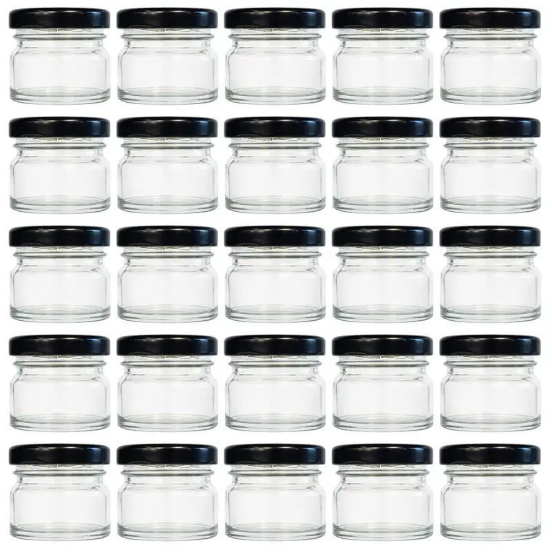 Mini Marmeladengläser mit Schraubdeckel (25 Stück, 30 ml), 30 ml 25