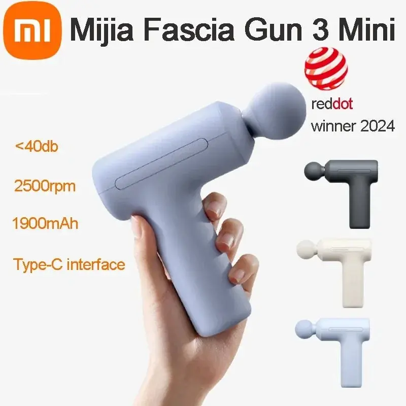 Mini-Massagepistole · Akku 4 Aufsätze