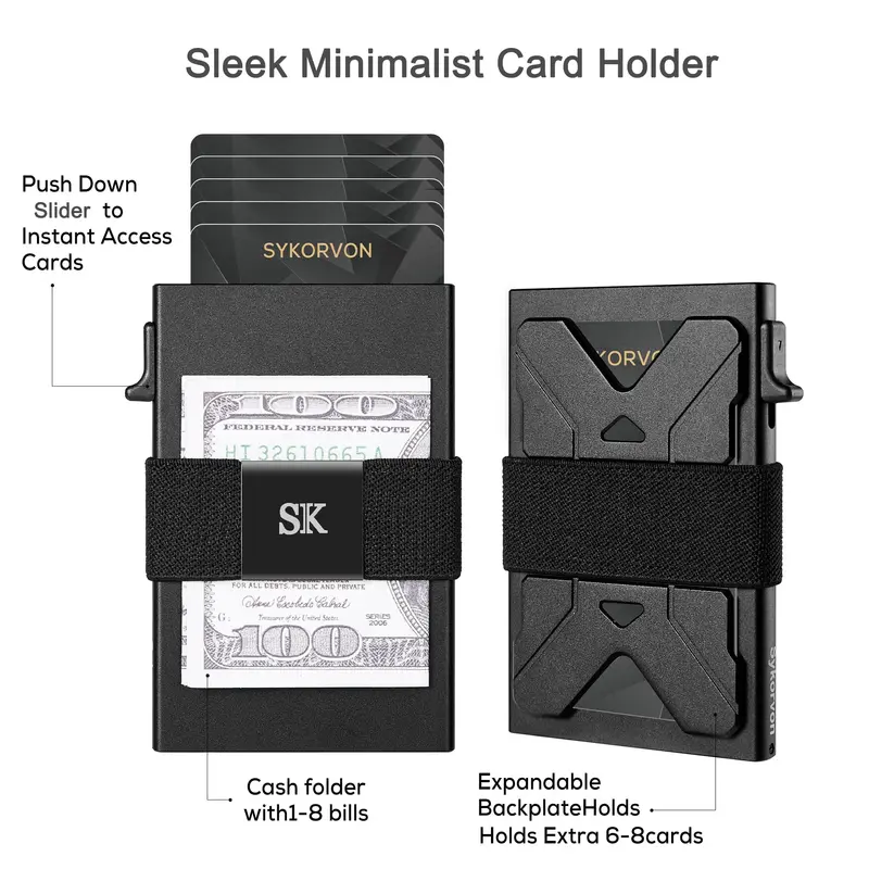 Minimales Kartenhalter Wallet mit RFID-Schutz