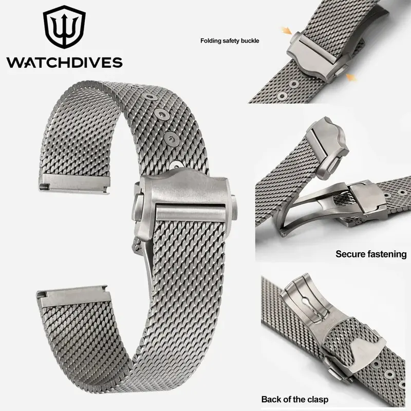 Minimalist-Uhr Nordic · Mesh-Armband Ultra-flach