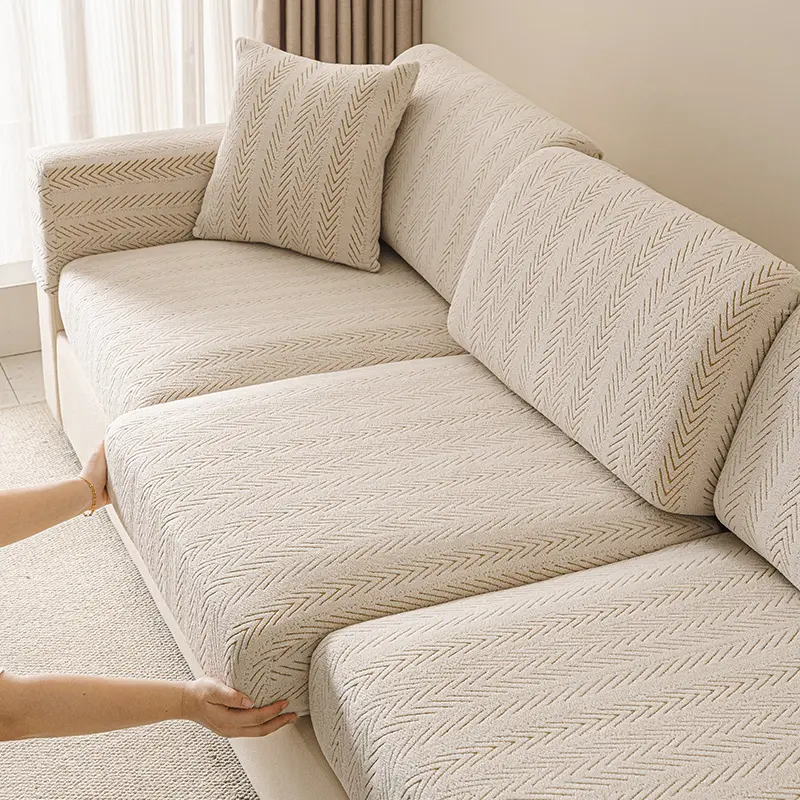 Minimalistischer Fleece-Sofabezug für alle Jahreszeiten