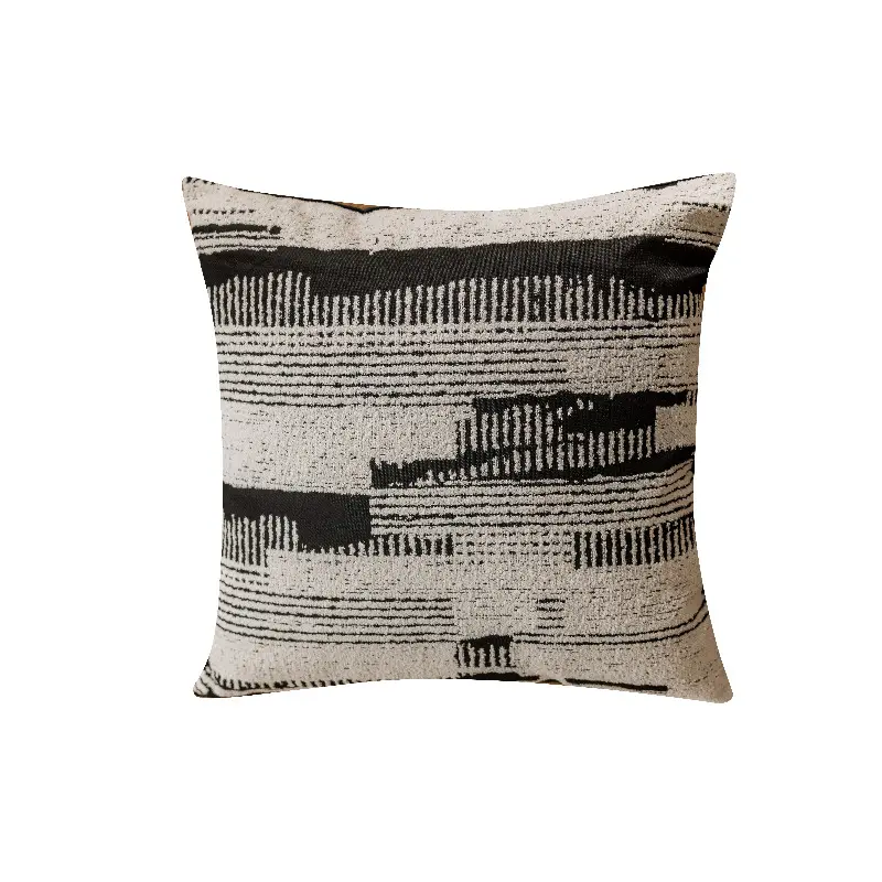 Minimalistischer Jacquard Kissenbezug, nordischer Stil