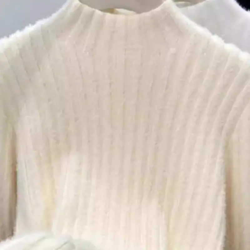 Mink-Woll-Stricktop