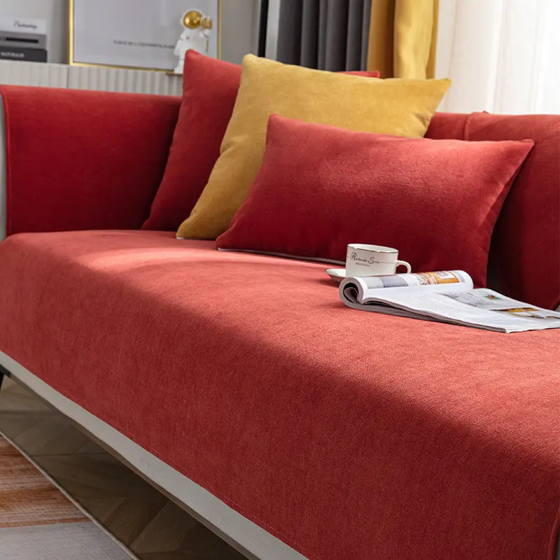 Moderner Anti-Rutsch Chenille Sofabezug
