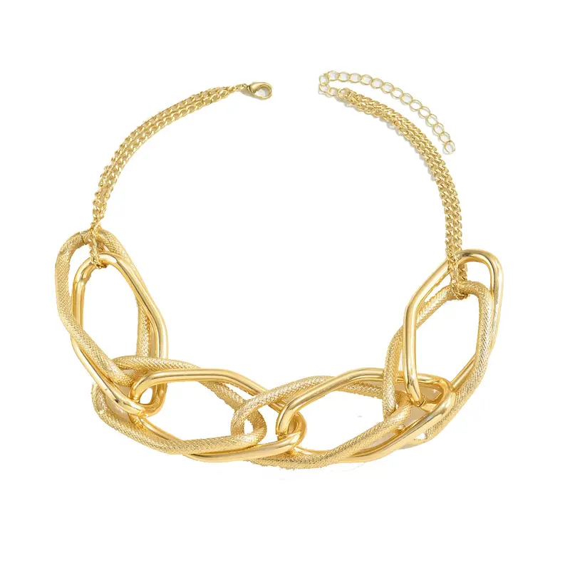 Modische Damen-Halskette mit Hip-Hop Metall-Design