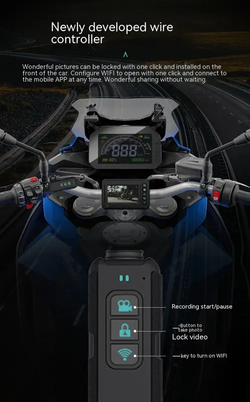 Motorrad-Kamera mit GPS