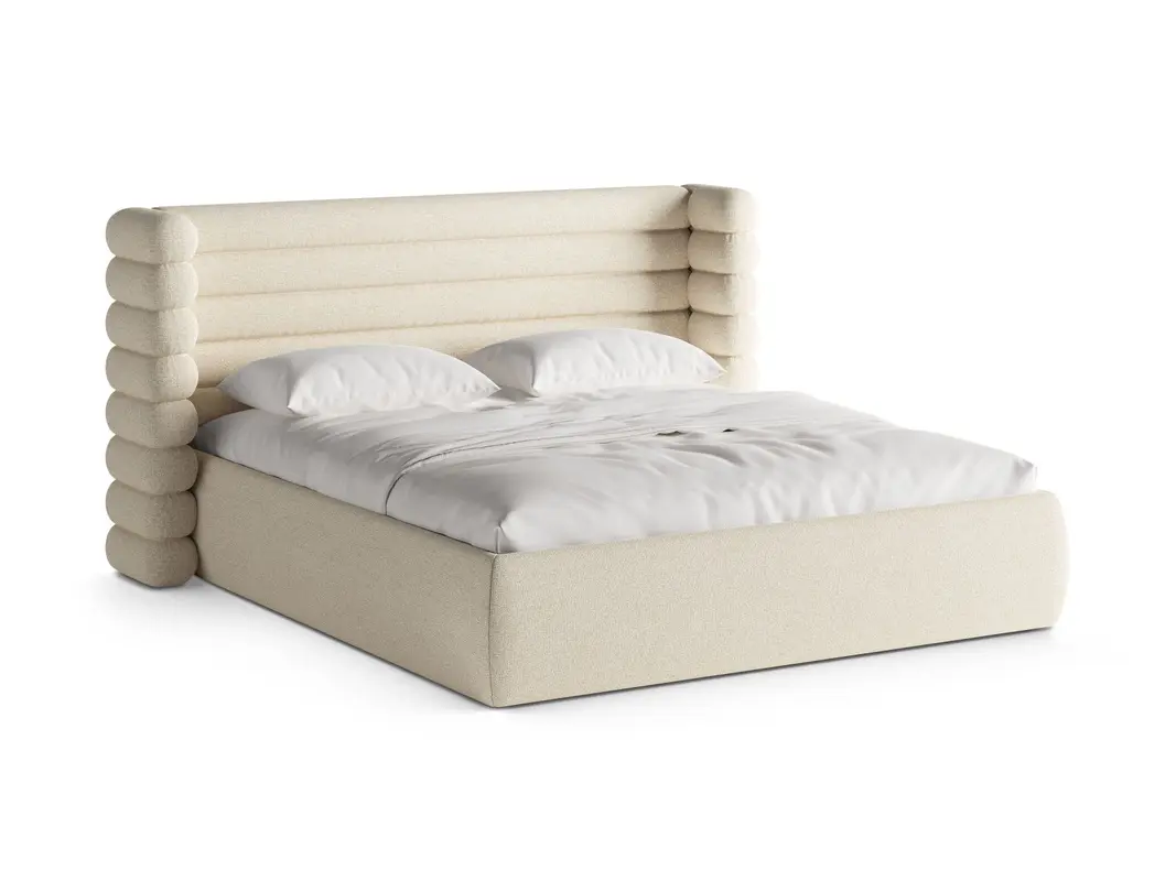 Mount Bett mit Stauraum mit Kopfteil 160cm