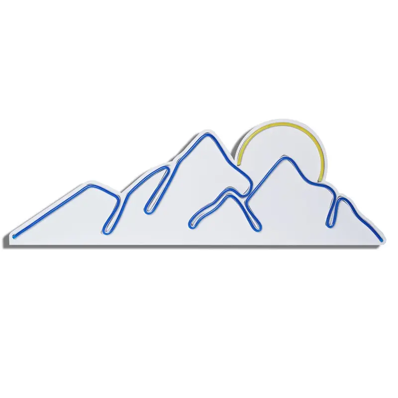 Mountain Wandleuchte - Blau Gelb