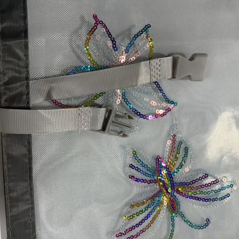 Mückennetz-Tür mit Schmetterlings-Stickerei