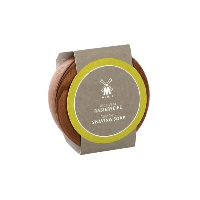 MÜHLE Rasierseife Aloe Vera 65 g mit Holzschale