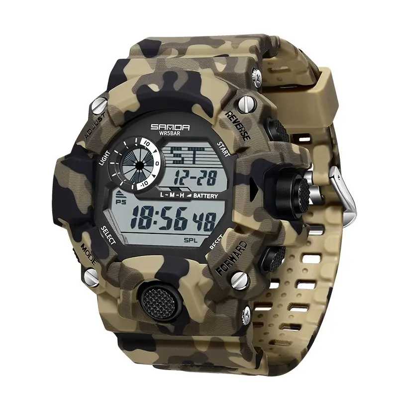 Multifunktionale Camouflage Sportuhr