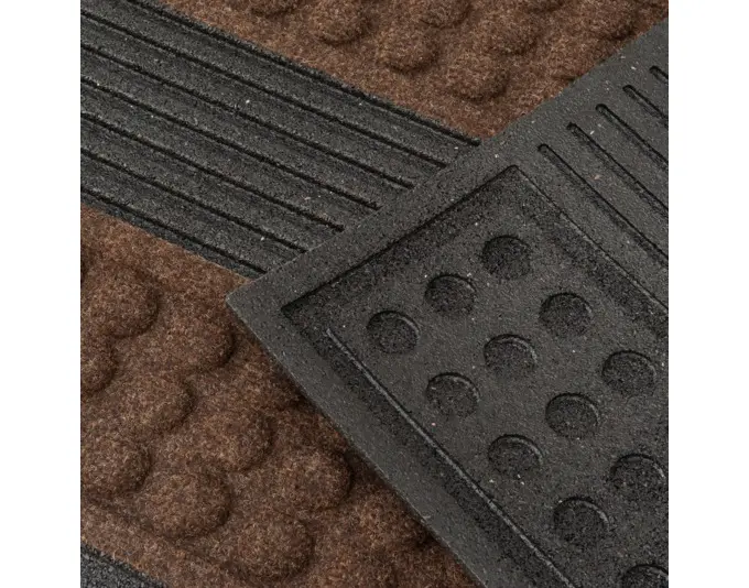 MULTY HOME Fussmatte Scrape'n Brush braun/anthrazit 45x75 cm