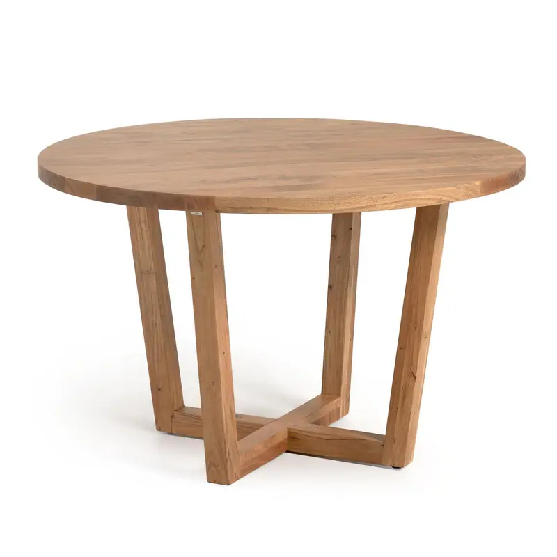 Nahla runder Tisch aus massivem Akazienholz mit natürlichem Finish Ø 120 cm