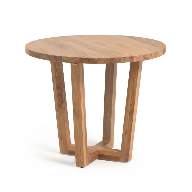 Nahla runder Tisch aus massivem Akazienholz mit natürlichem Finish Ø 90 cm