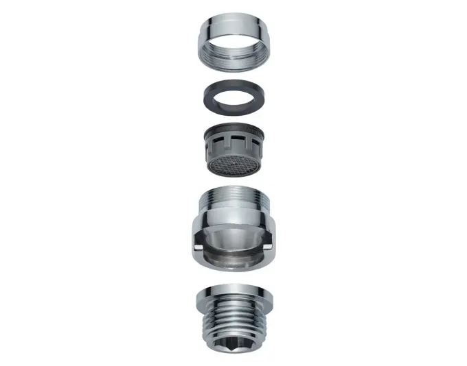 NEOPERL Schnellkupplung Adapter mit Strahlregler Messing verchromt M22/M24 1/2"