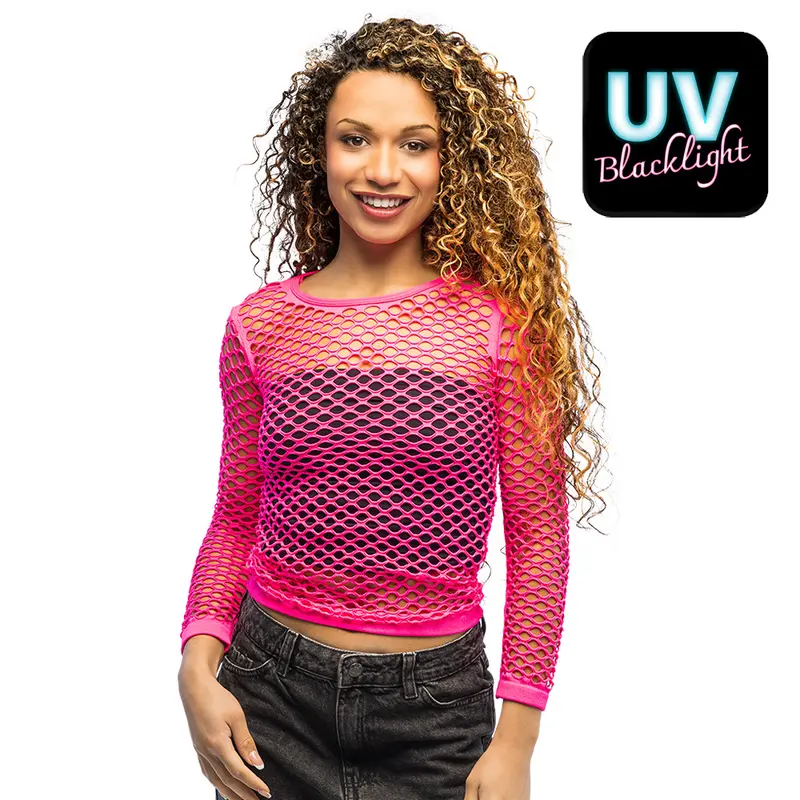 Netz Shirt neon rosa