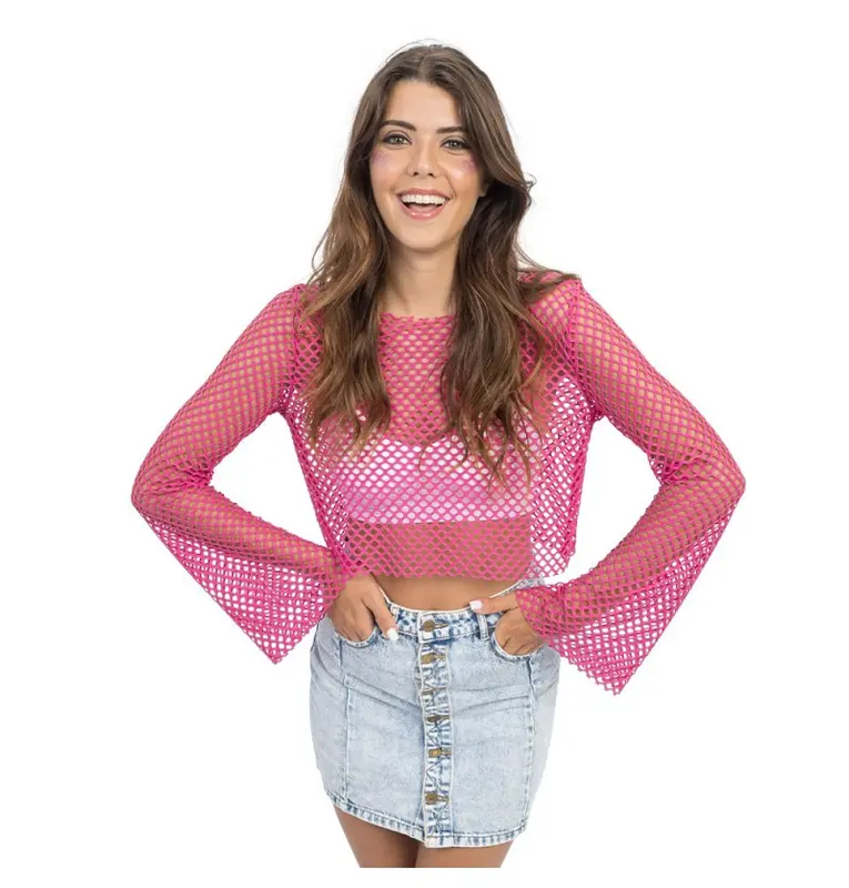 Netz Shirt rosa