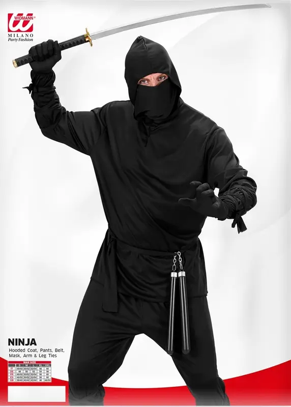 Ninja Kostüm · Gr. L