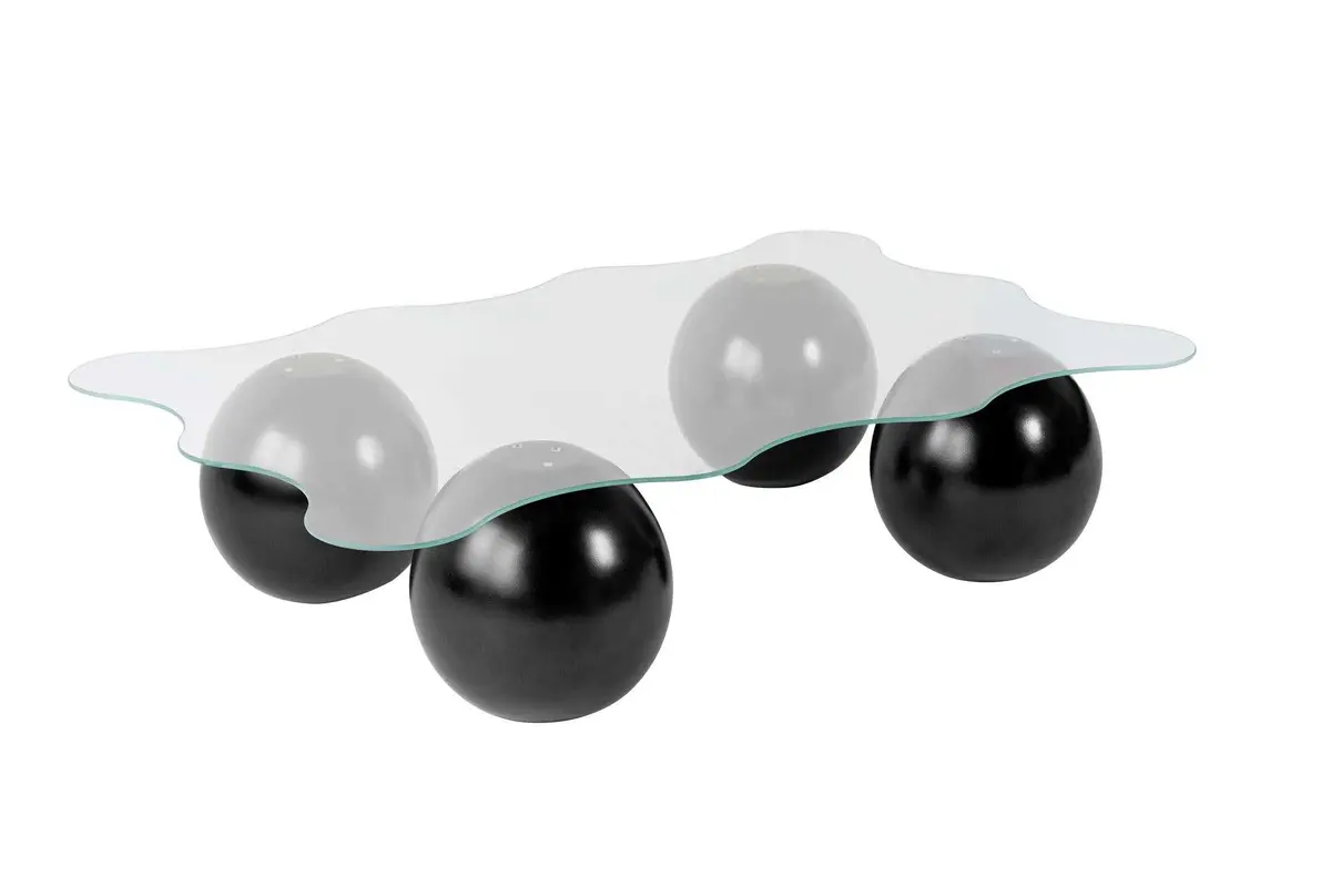 Noxa Sofatisch - Schwarz Transparent