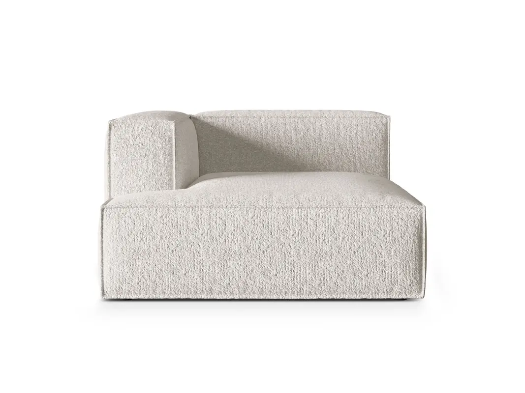 Nuria Boucle Chaise Longue links 1 Sitzer