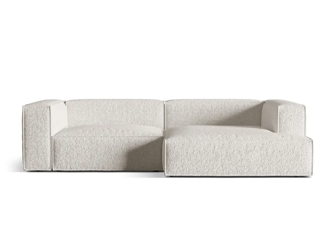 Nuria Boucle Modular Ecksofa rechts 4 Sitzer