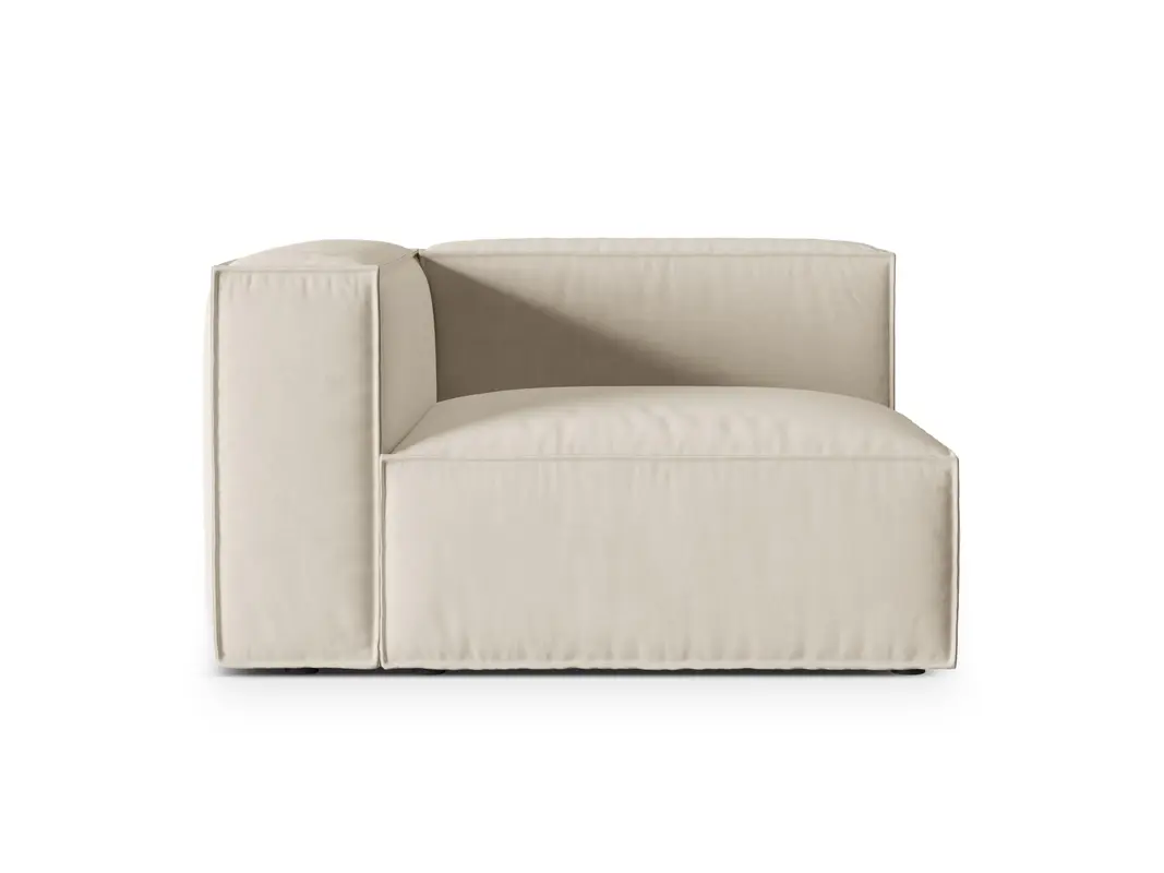 Nuria Velour links Modular Sofa 1 Sitzer