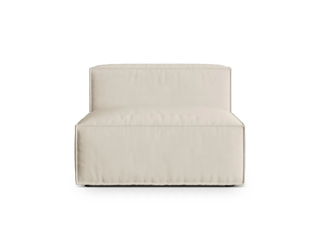 Nuria Velour Modul Armless 1 Sitzer